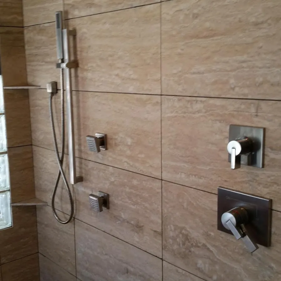 Shower fixture installation for Water Heater Replacement in Newport
